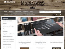 Tablet Screenshot of marlowesbooks.com